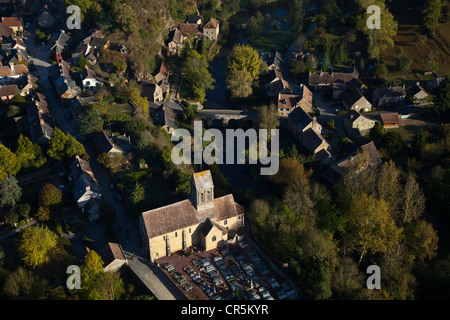 Orne, Frankreich, Normandie Maine regionaler Naturpark, Alpes Mancelles, Saint Ceneri le Gerei, Les Plus Beaux Dörfer gekennzeichnet Stockfoto