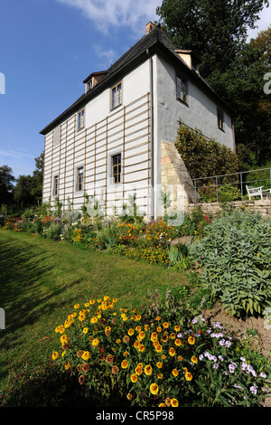 Goethes Gartenhaus im Park an der Ilm in Weimar, UNESCO-Weltkulturerbe, Thüringen, Deutschland, Europa Stockfoto