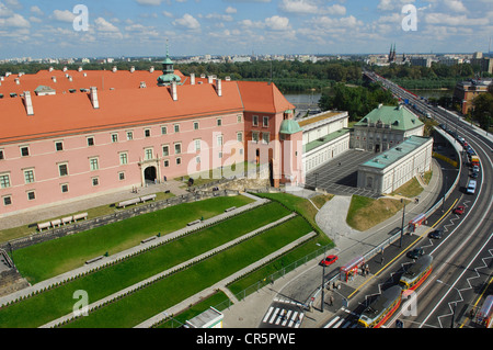 Polen, Warschau, Altstadt UNESCO-Welterbe, Schlossplatz (Plac Zamkowy), Königsschloss, ehemalige Residenz der Stockfoto