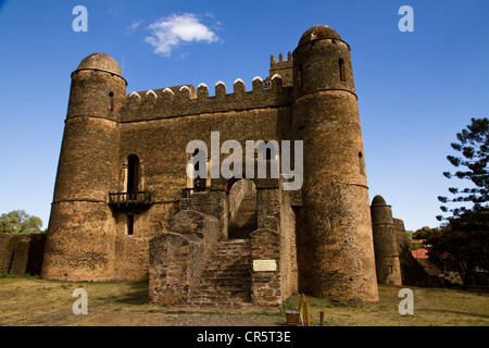 Fasilida Burg, Fasil Ghebbi, königliche Gehege, Gonder, Äthiopien, Afrika Stockfoto