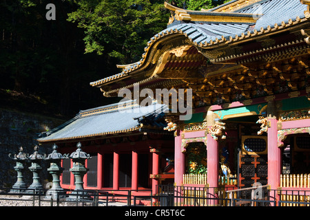 Japan, Insel Honshu, Stadt von Nikko, Schreine und Tempel von Nikko UNESCO-Welterbe, Taiyu in (Taiyuin Byo) Tempel Stockfoto