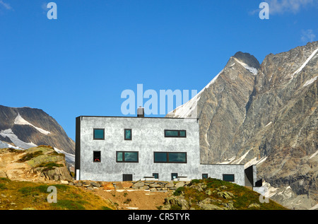 Berghaus Anenhuette Berghütte, Lötschental Valley, Wallis, Schweiz, Europa Stockfoto