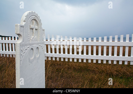 Kanada, Provinz Quebec, Duplessis Region, Anticosti Island, das alte Dorf Baie Sainte Claire, die cimetery Stockfoto