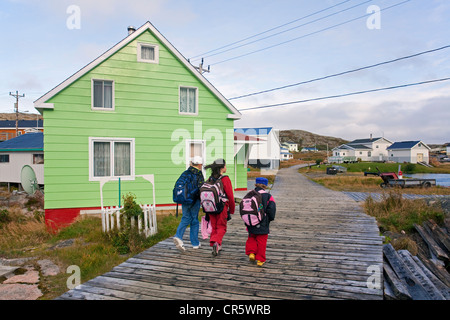 Kanada, Quebec Provinz Duplessis Region Basse Cote Nord (Lower North Shore), Kreuzfahrt auf dem Nordik-Express, Harrington Stockfoto