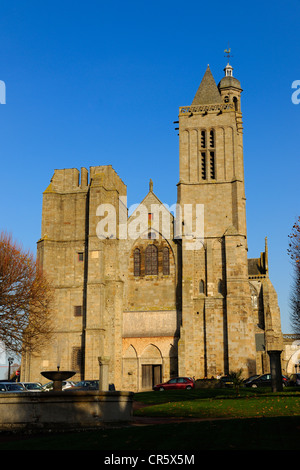 Frankreich, Ille et Vilaine, Bucht des Mont Saint Michel, Dol de Bretagne, Kathedrale Saint-Samson der Gotik Stockfoto