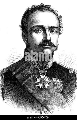 Oudinot, Nicolas Charles Victor, 3.11.IZEN - 7.7.1863, französischer General und Politiker, Porträt, Holzgravur, ca. 1850, Stockfoto