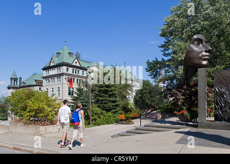 Kanada, Québec, Québec (Stadt), alte Stadt UNESCO-Welterbe Rathaus Gärten, L'Envol Skulptur des Künstlers Jules Stockfoto