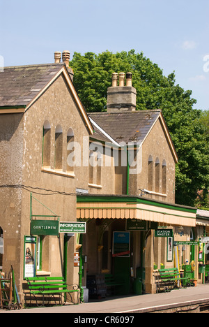 Brunnenkresse-Linie, Alresford Bahnhof, Alresford, Hampshire, UK. Stockfoto