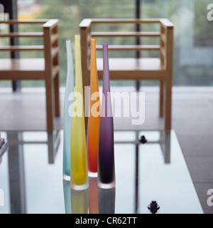 Stahl und Glas deutschen Penthouse-Bau in Hannover mit minimalistischen Design-detail Stockfoto