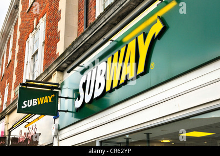 Subway Sandwich-shop Stockfoto