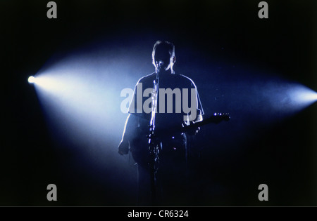 Pink Floyd, britische Popmusik-Band, gegründet 1965, Dave Gilmour, während des Gig, Olympiastadion, München, Deutschland, 1994, Stockfoto