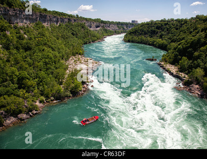 Blick auf die Wirlpools von der Spanisch-Seilbahn entfernt. Niagara-Fälle. Ontario.Canada. Stockfoto