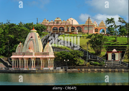 Mauritius, Südküste, Savanne Bezirk, Bois Cheri, Grand Bassin, hinduistische Tempel, Holly Ort für Hindu-Wallfahrt Stockfoto