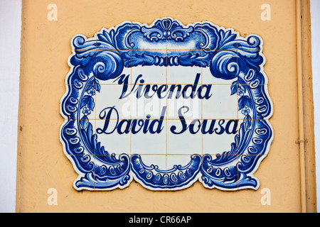 Indien, Goa, Panaji (Staats-Panjim), die Hauptstadt stand, dem ehemaligen kolonialen portugiesischen Viertel Stockfoto