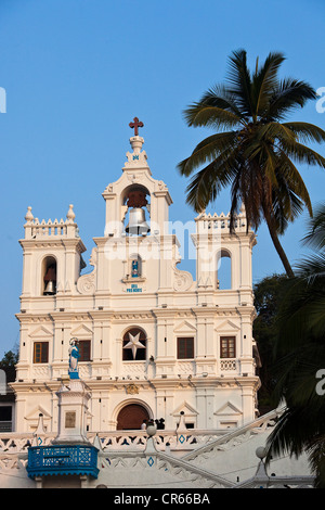 Indien, Goa, Panaji (Staats-Panjim), der Hauptstadt Staat, unsere Liebe Frau von der Unbefleckten Empfängnis-Kirche Stockfoto