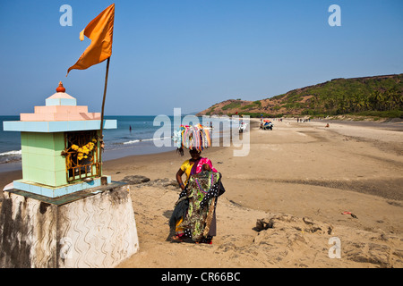 Indien, Goa Staat Vagator Strand Stockfoto