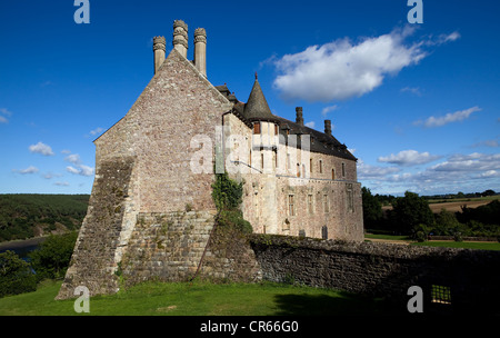 Château De La Roche-Jagu Burg, Bretagne, Frankreich Stockfoto