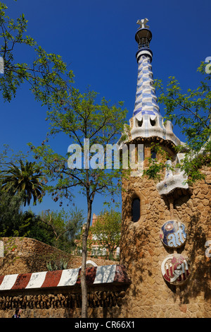 Spanien, Katalonien, Barcelona, Vallarca Bezirk, Palau Güell des Architekten Antoni Gaudí, UNESCO-Welterbe Stockfoto