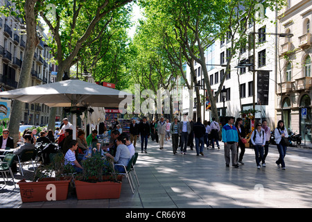 Spanien, Katalonien, Barcelona, La Rambla Stockfoto