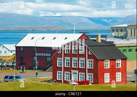 Island, Region Vesturland, Snaefellsnes Halbinsel Stykkisholmur Stockfoto