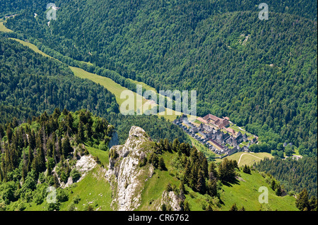 Frankreich, Isere, Saint-Pierre Entremont, Parc Naturel Regional De La Chartreuse (Chartreuse regionaler Naturpark), Kloster Stockfoto