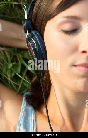 Musik im Rasen Stockfoto