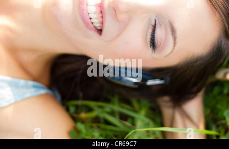 Musik im Rasen Stockfoto