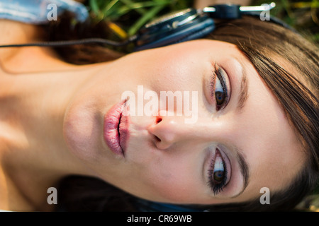 Musik im Rasen Stockfoto