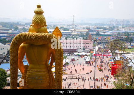 Gott Murgan, hinduistische Festival Thaipusam, Batu Caves-Kalkstein-Höhlen und Tempel, Kuala Lumpur, Malaysia, Südostasien, Asien Stockfoto