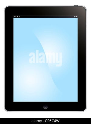 Apple Ipad 3G Ausschnitt Illustration digital-Tablette isoliert auf weißem Hintergrund. Stockfoto