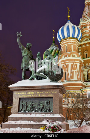Denkmal für Minin und Poscharski, Moskau, Russland Stockfoto