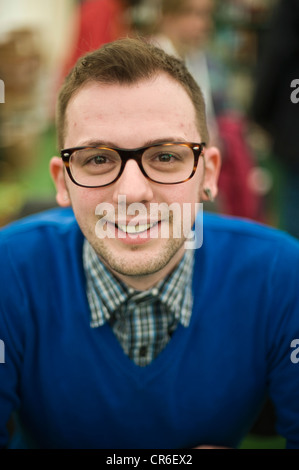 Alex T. Smith, Buchautorin und Illustratorin abgebildet auf der Telegraph Hay Festival 2012, Hay-on-Wye, Powys, Wales, UK Stockfoto