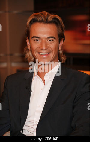 Silbereisen, Florian, * 4.8.1981, deutscher Sänger (Volksmusik) und Moderator, Porträt, Gast in der TV-Show "Johannes B. Kerner", Hamburg, 25.09.2007, Stockfoto