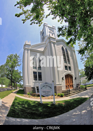 Historisches First Presbyterian Church Southampton Long Island New York Stockfoto