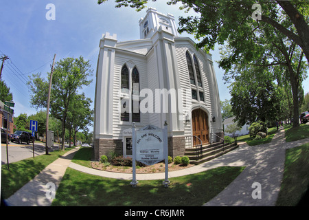 Historisches First Presbyterian Church Southampton Long Island New York Stockfoto