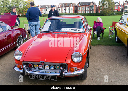 Oldtimer in Birkenhead Park Festival of Transport show 2011. Stockfoto