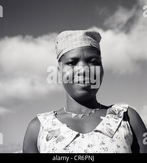 der 1950er Jahre. Geschichtsbild aus Tunesien von einer lokalen Frau. Stockfoto