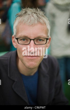 Tom Holland, englischer Schriftsteller, abgebildet auf der Telegraph Hay Festival 2012, Hay-on-Wye, Powys, Wales, UK Stockfoto