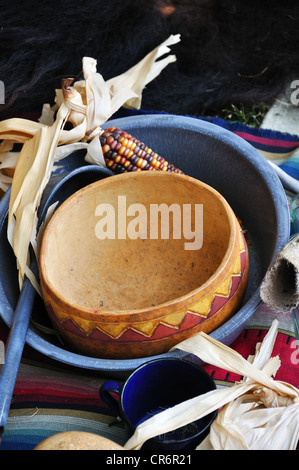 Eingeborenen Indianern Haushaltsartikel, USA Stockfoto