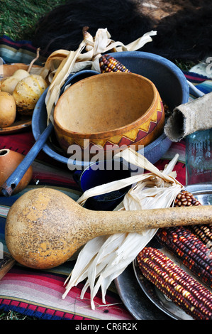 Eingeborenen Indianern Haushaltsartikel, USA Stockfoto