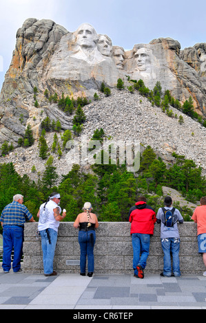 Besucher zum Mount Rushmore National Park Rapid City, South Dakota Stockfoto