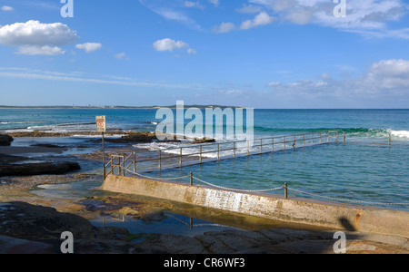 Rock-Bad, Cronulla Beach, Sydney, New South Wales, Australien Stockfoto