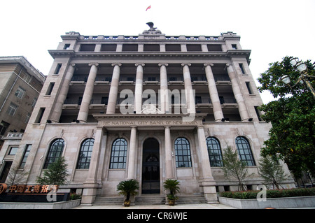 Schöne Kolonialgebäude im Konzessionsgebiet der Hankou, Wuhan, China. Stockfoto