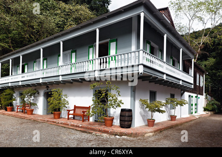 Herrenhaus einer Kaffeeplantage, Buena Vista Hacienda, Ponce, Puerto Rico Stockfoto