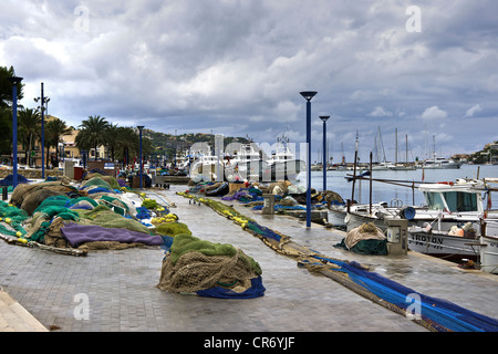 Port, Port Andratx, Südwestküste, Mallorca, Balearen, Spanien, Europa Stockfoto