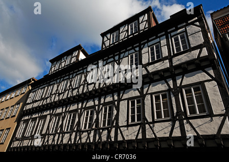 Fachwerk Fassade des Muenzmeisterhaus, Münzmeister Haus, ab 1333, beherbergt eine der ältesten Fachwerkhaus Deutschlands Stockfoto