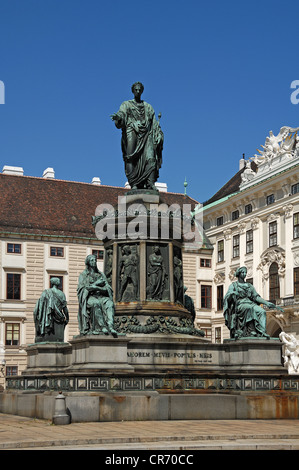 Denkmal für Kaiser Franz i., 1842, Hofburg Hofburg, Wien, Österreich, Europa Stockfoto