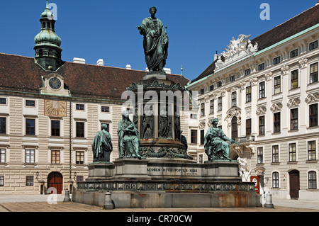 Denkmal für Kaiser Franz i., 1842, Hofburg Hofburg, Wien, Österreich, Europa Stockfoto