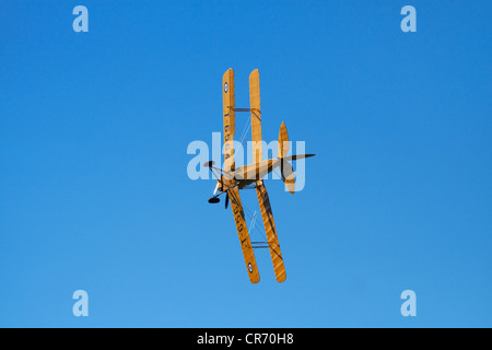 De Havilland DH 82A Tiger Moth Doppeldecker Stockfoto