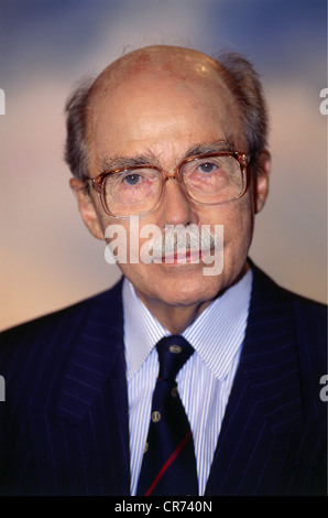 Habsburg, Otto von, 20.11.1912 - 4.7.2011, Österreicher - Deutscher Politiker (CSU), Mitglied des Europäischen Parlaments 17.7.1979 - 19.7.1999, Porträt, 1990er Jahre, Stockfoto